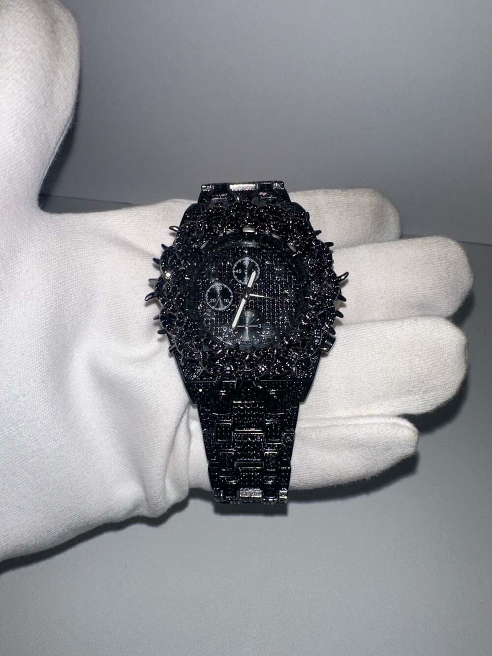 Black Thorn Spike Chronograph Watch